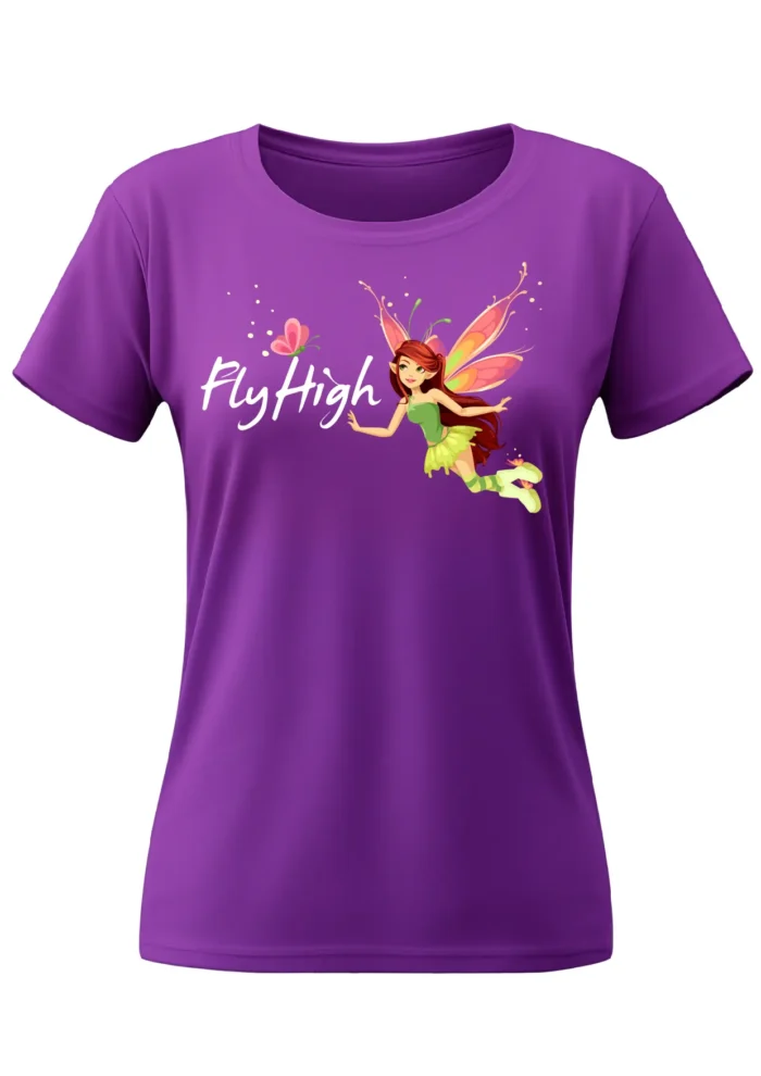 Fly High Women Printed T-Shirt - Zare Style